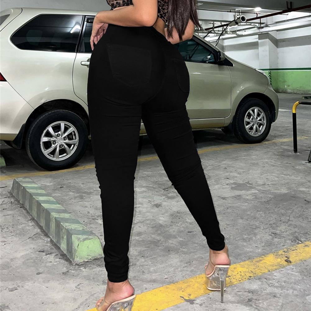 Women Denim Skinny Jeans High Waist Push Up Pants