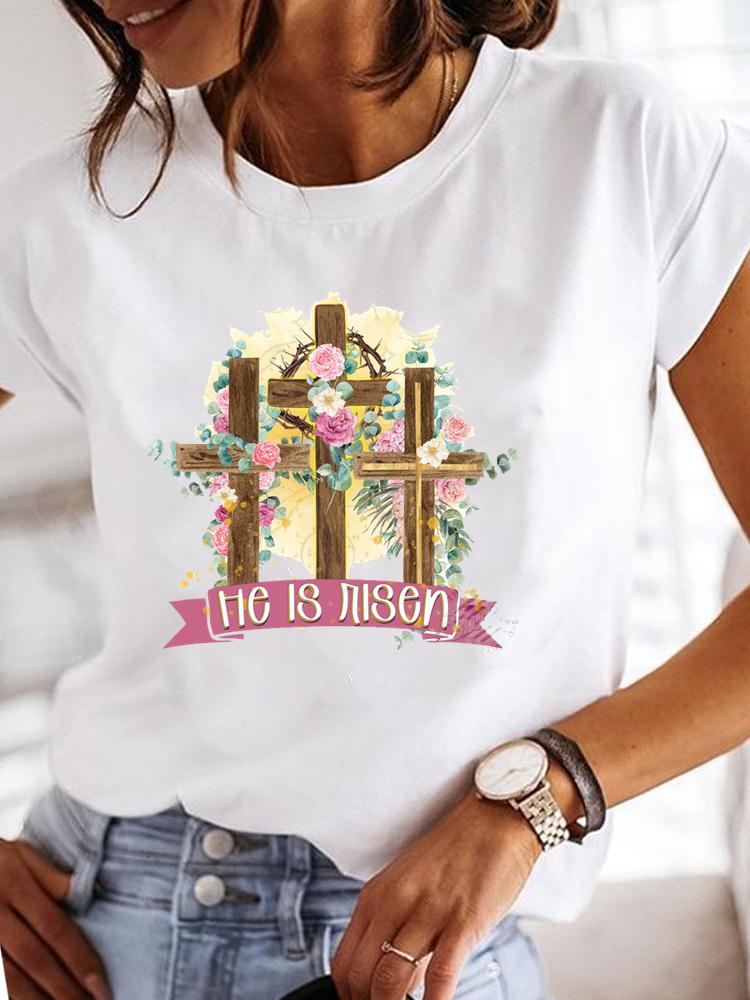 Clothes Ladies Casual T-shirts Letter 90s Trend
