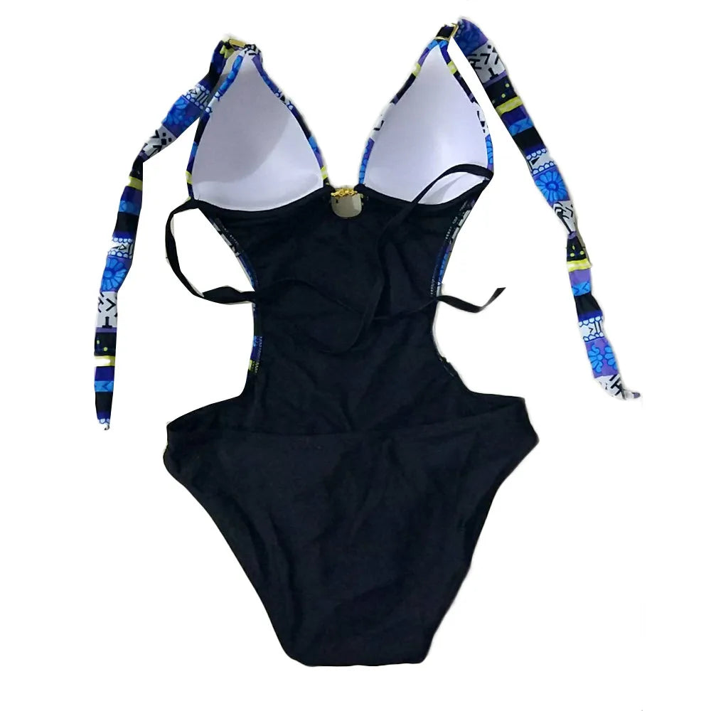 One Piece Push Up Vintage Swimwear Suits