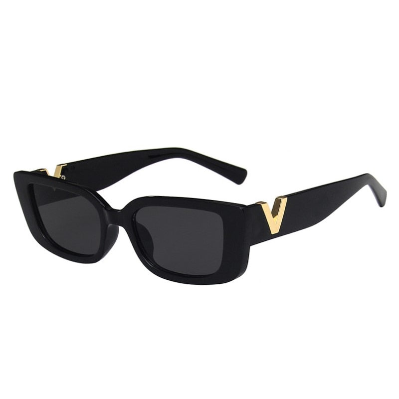 Retro Rectangle Sunglasses Women Brand Designer Vintage Small Frame Sun Glasses
