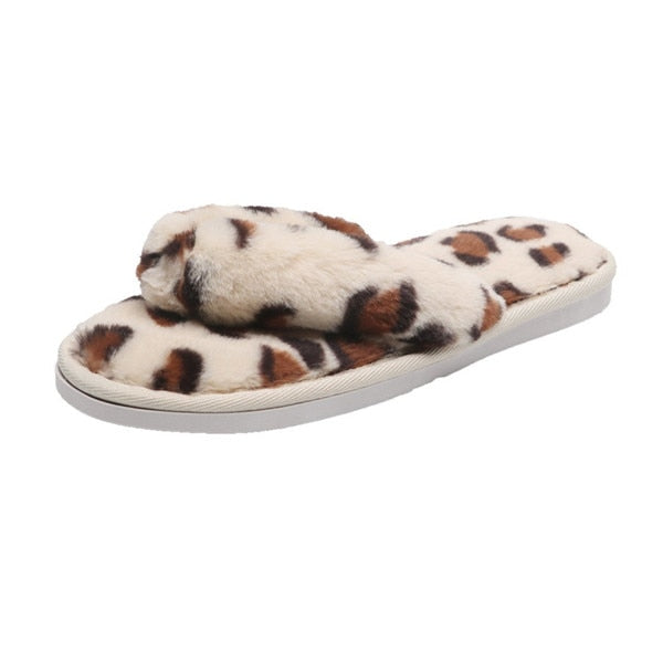 Faux Fur Warm Slides