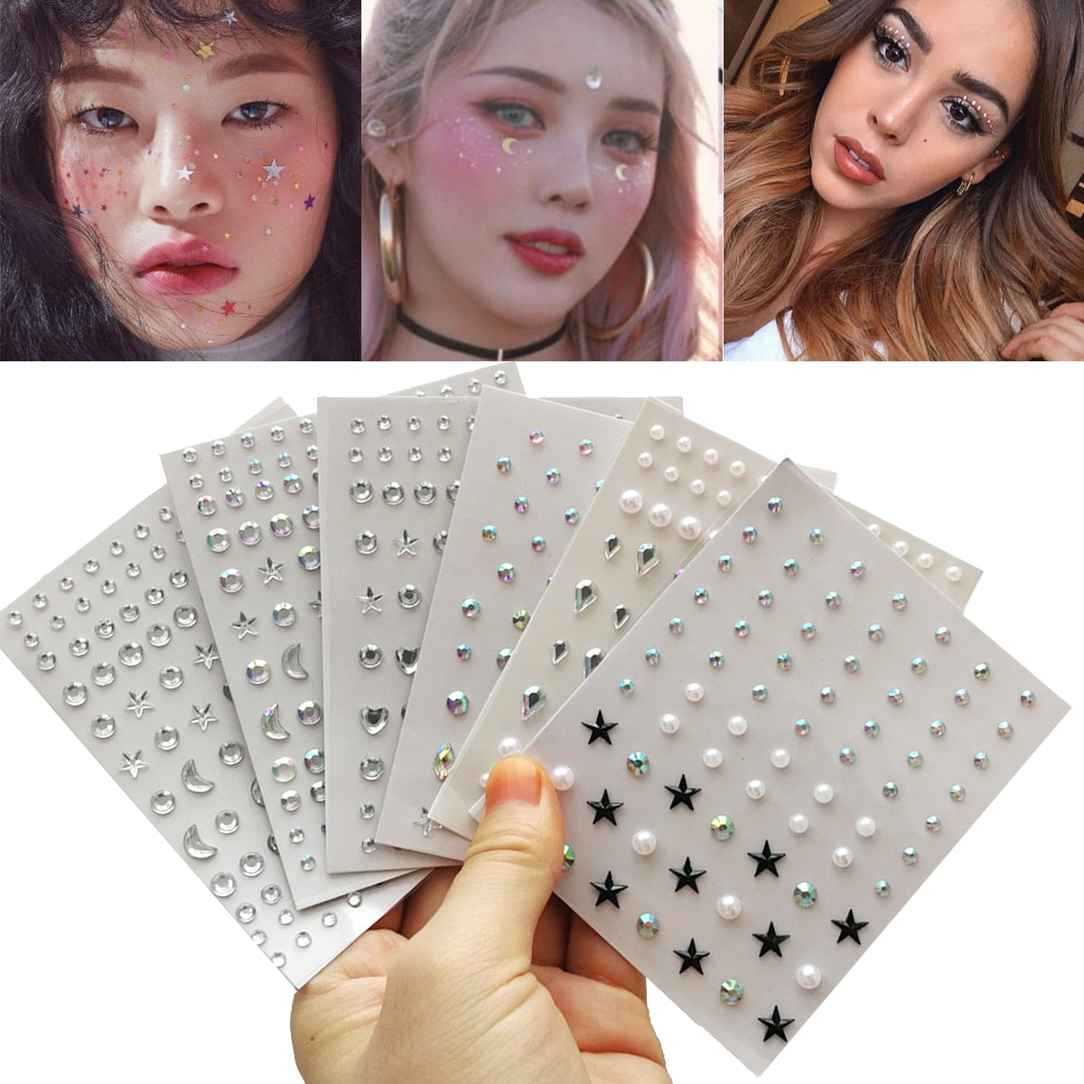 Makeup Diamond Eyes Face Festival DIY Body Crystal Gems
