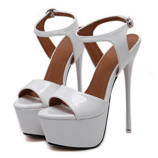 Ankle Strap Heels Platform Sandals Party Pumps