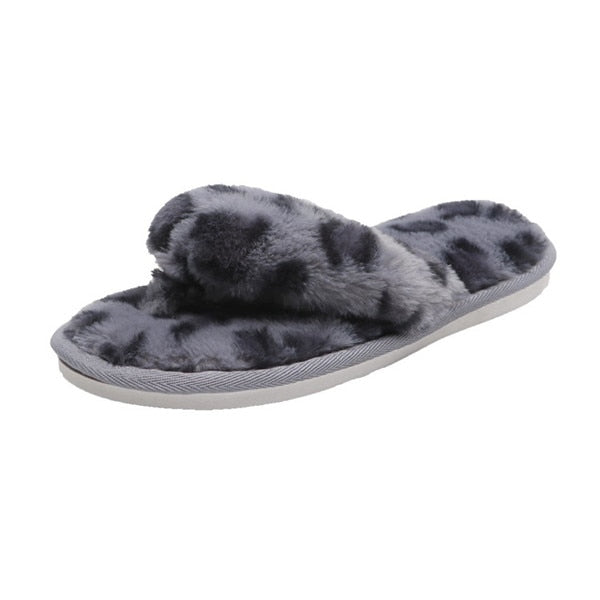 Faux Fur Warm Slides