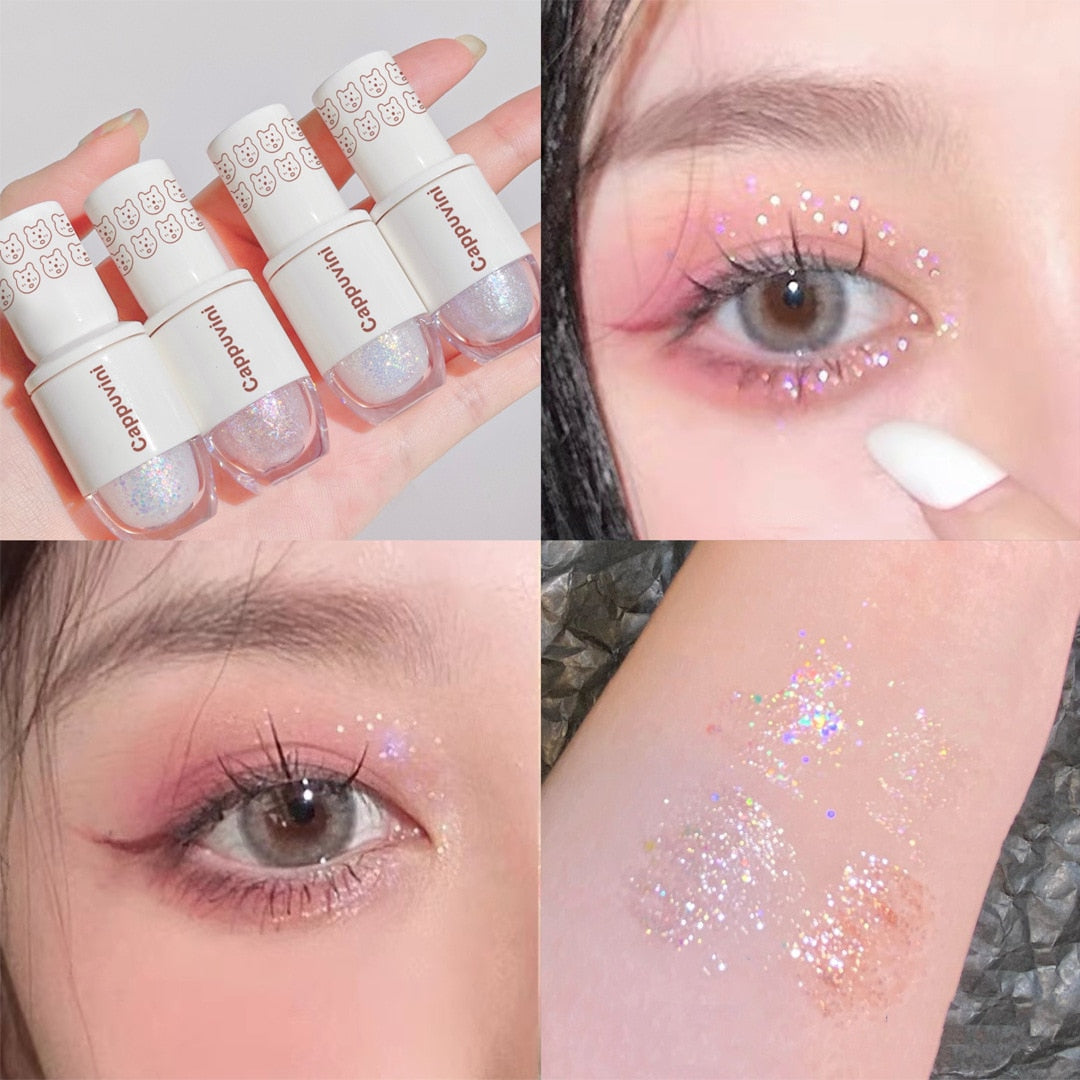 6 Colors Glitter Liquid Eyeshadow Highlighter