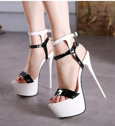 Ankle Strap Heels Platform Sandals Party Pumps