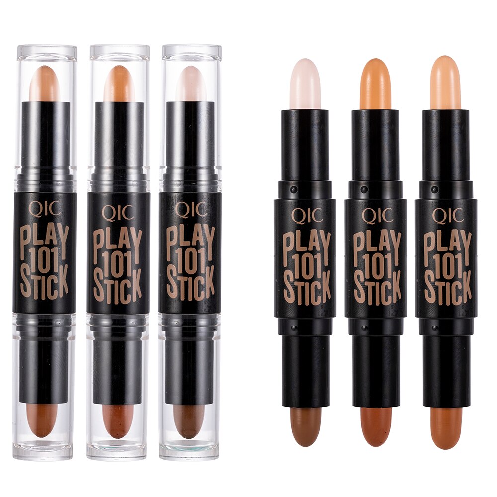 New Lady Facial Highlight Foundation Base Contour Stick Beauty Make Up Face Powder Cream Shimmer