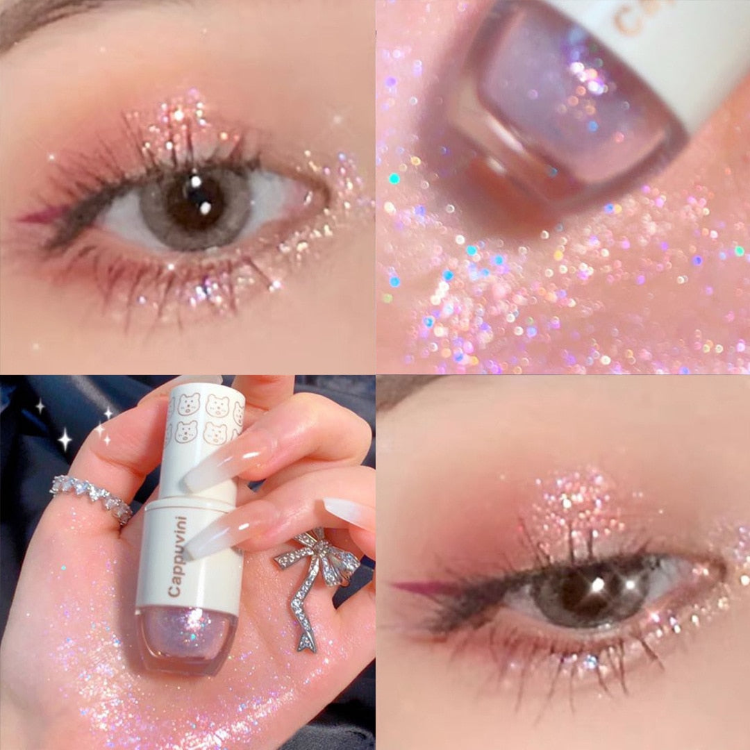 6 Colors Glitter Liquid Eyeshadow Highlighter