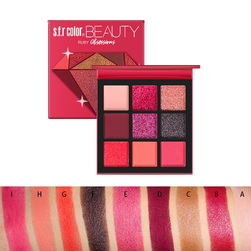 9 色裸色眼影彩妆盘