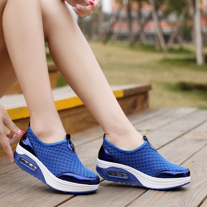 Spring Autumn Casual Women Air Mesh Woman Flats Shoe