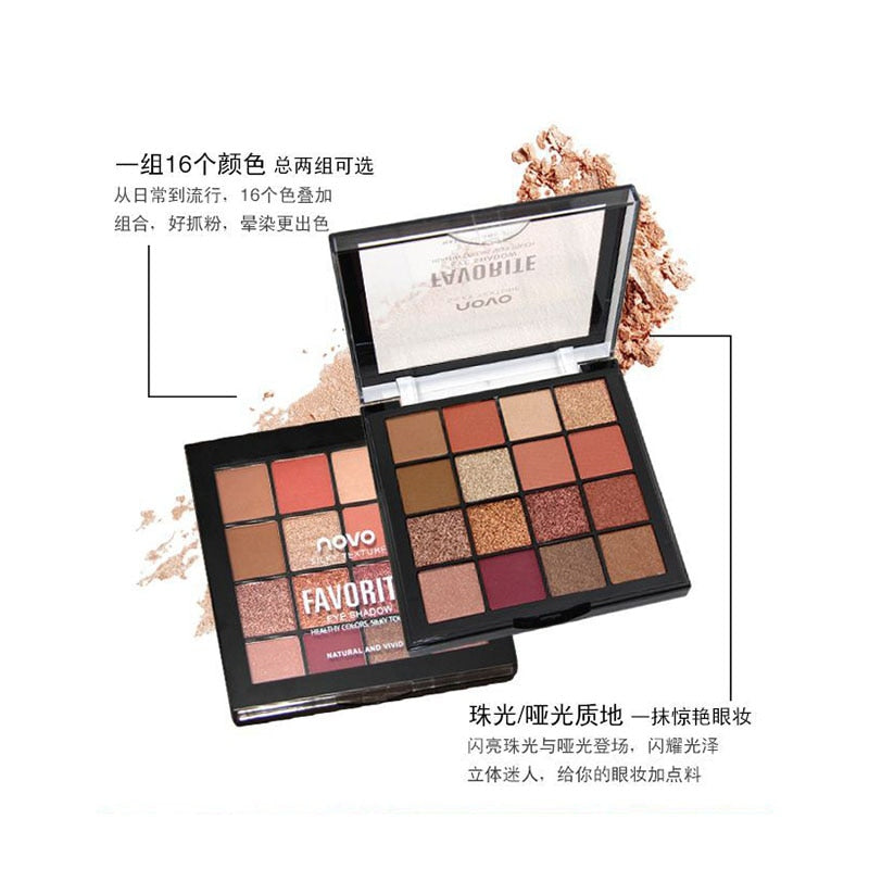 16 Color Eyeshadow Marble Dish Eye Makeup