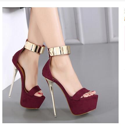 Ankle Strap Heels Platform Sandals Party Pumps