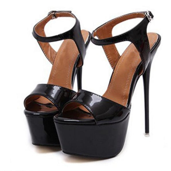 Ankle Strap Heels Platform Sandals Party Pumps