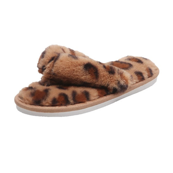 Faux Fur Warm Slides