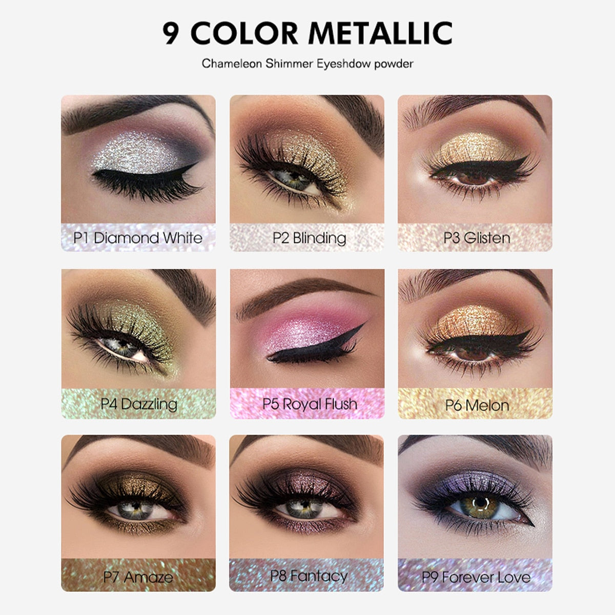 Glitter Eyeshadow Shimmer Shine Powder Eyes Makeup