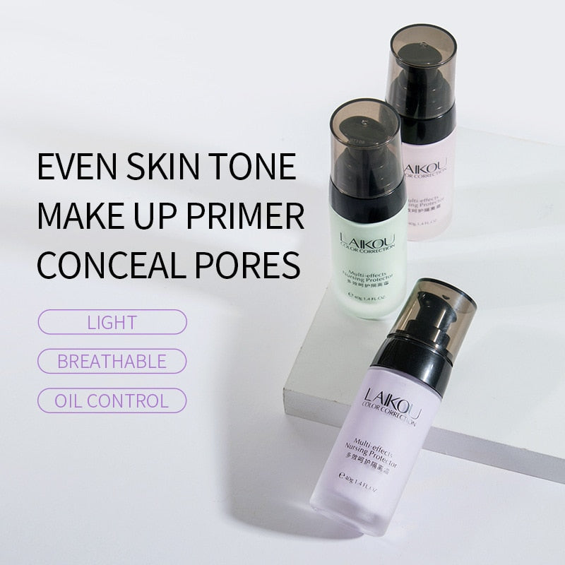 3 Colors Face Smooth Primer Make Up Base