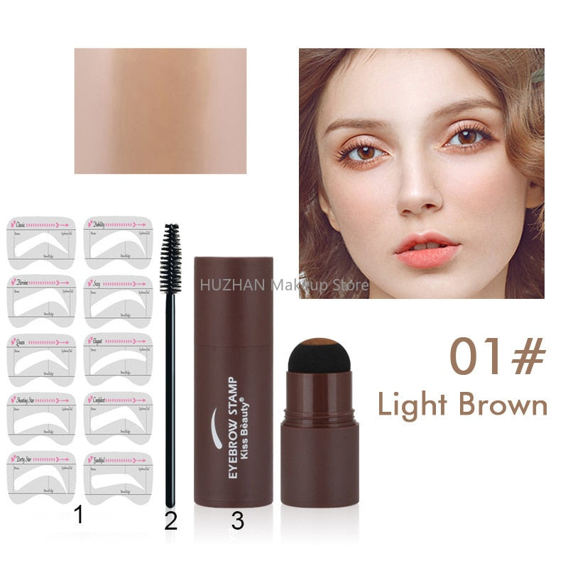 Professional Eyebrow Stamp Shaping Kit With Eyebrow Trimmer Tools